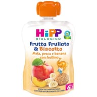 HIPP BIO FRUTTA FRULLATA &BISCOTTO MELA PESCA BANANA FROLLINO 90 G