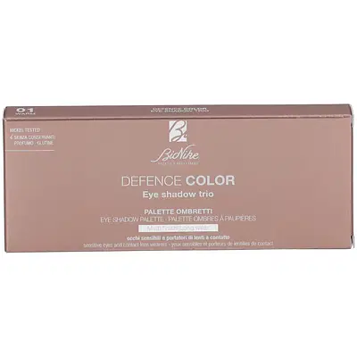 DEFENCE COLOR EYE SHADOW TRIO PALETTE OMBRETTO 01 WARM DEFENCE COLOR EYE SHADOW TRIO PALETTE OMBRETTO 01 WARM