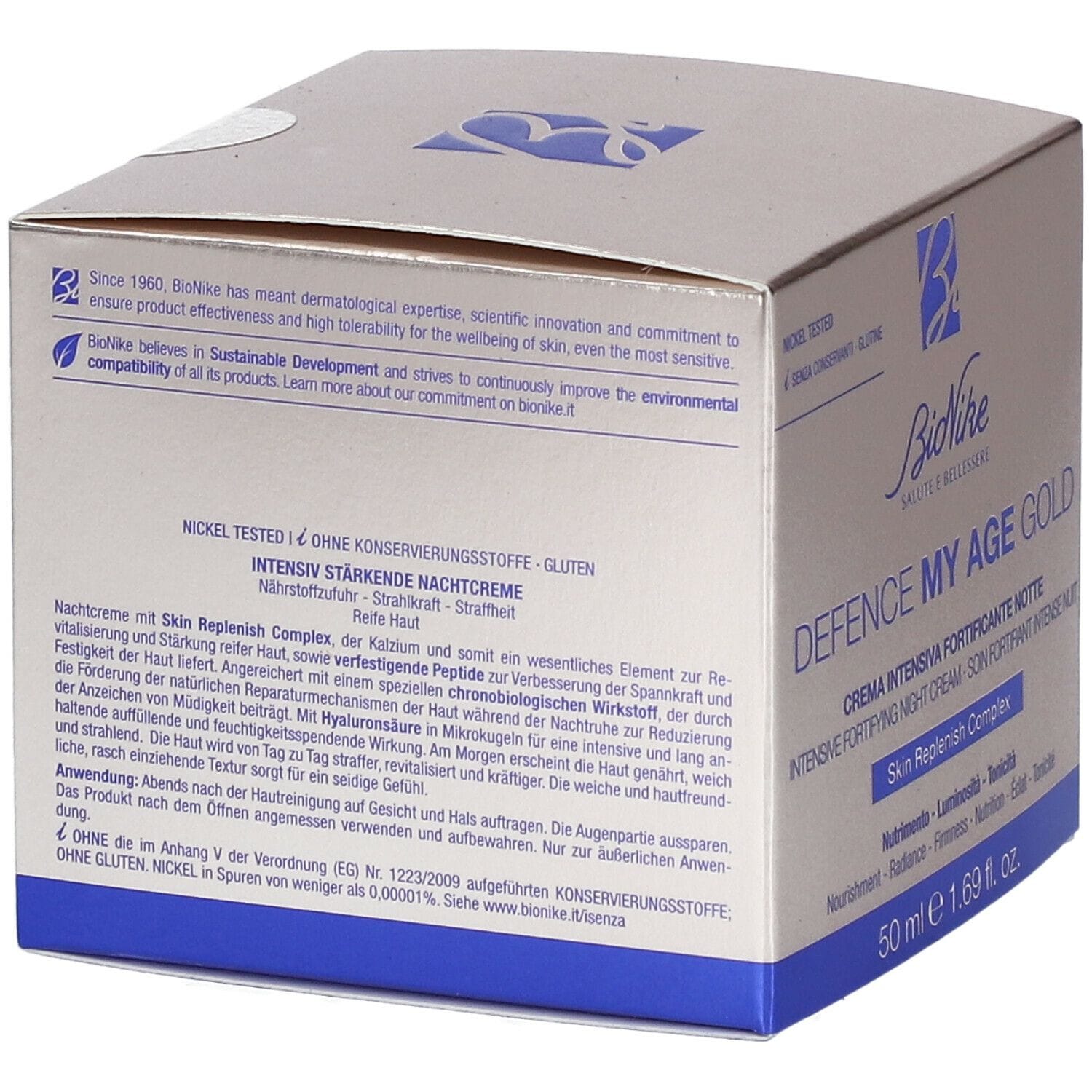 DEFENCE MY AGE GOLD CREMA INTENSIVA FORTIFICANTE NOTTE 50 ML