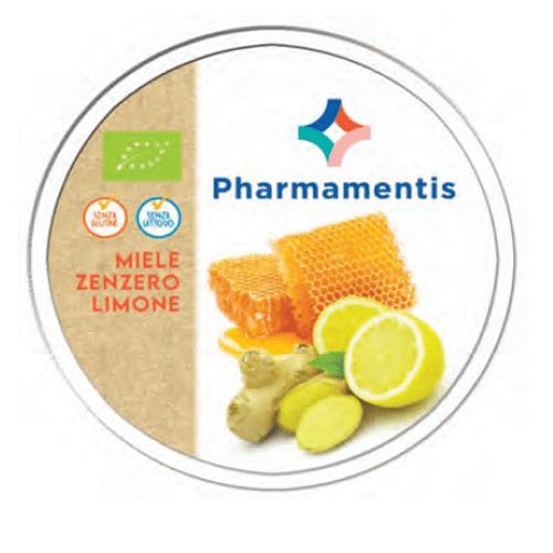 Pharmamentis Caramelle Bio Miele Zenzero Limone 50 G