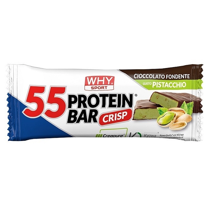 Whysport 55 Protein Bar Cioccolato Fondente Pistacchio 55 G