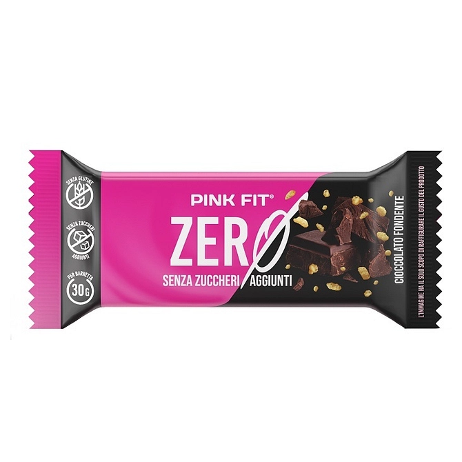 Pink Fit Bar Zero Cioccolato Fondente 30 G