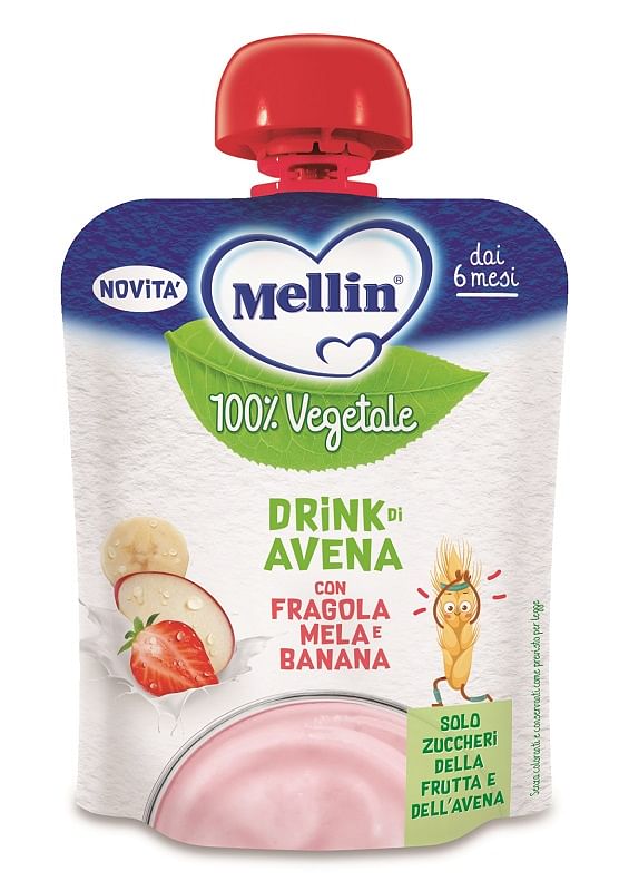 Mellin Pouch Avena Mela Fragola Banana 90 G