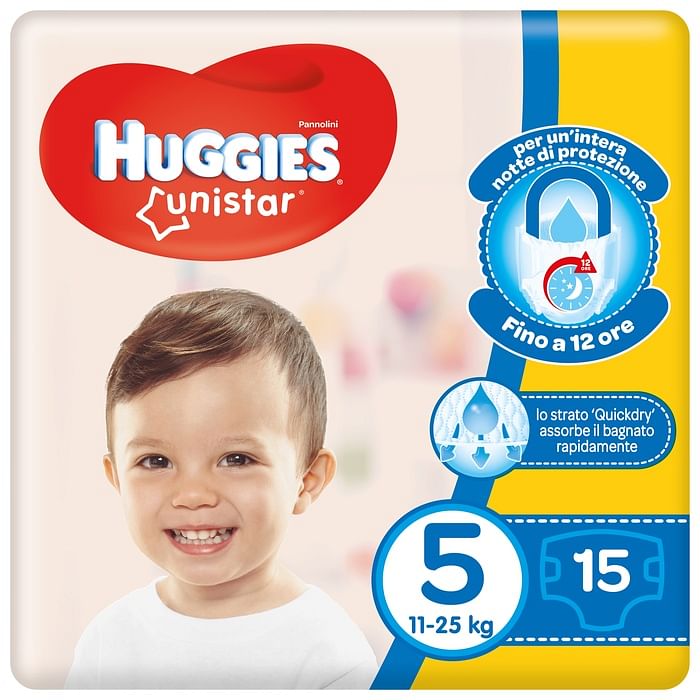 Huggies Unistar Base 5 15 Pezzi