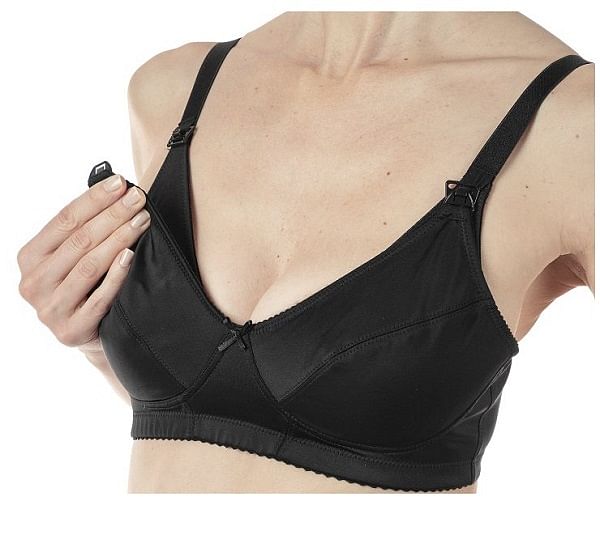 Mammy Reggiseno Microfibra Allattamento Black 3 D