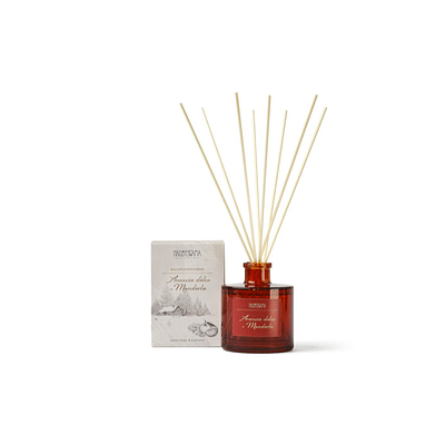 NASOTERAPIA DIFFUSORE CON BASTONCINI RACCONTI D'INVERNO ARANCIO DOLCE E MANDORLA 500 ML