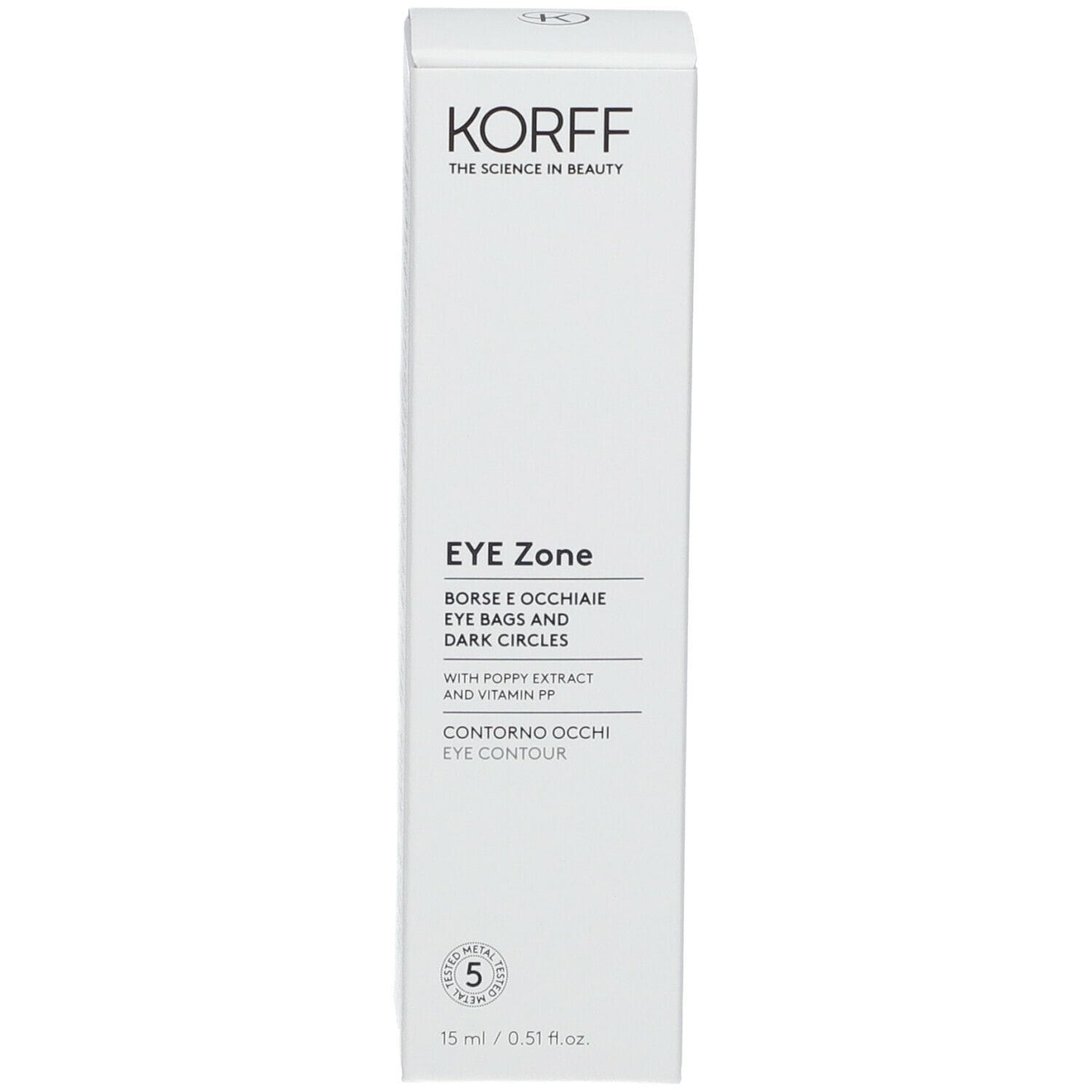 KORFF EYEZONE CONTORNO OCCHI BORSE OCCHIAIE 15 ML