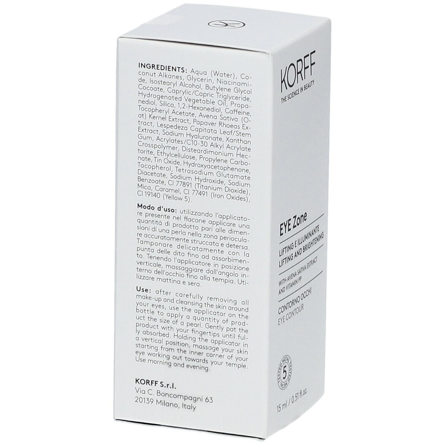 KORFF EYEZONE CONTORNO OCCHI LIFTING ILLUMINANTE 15 ML