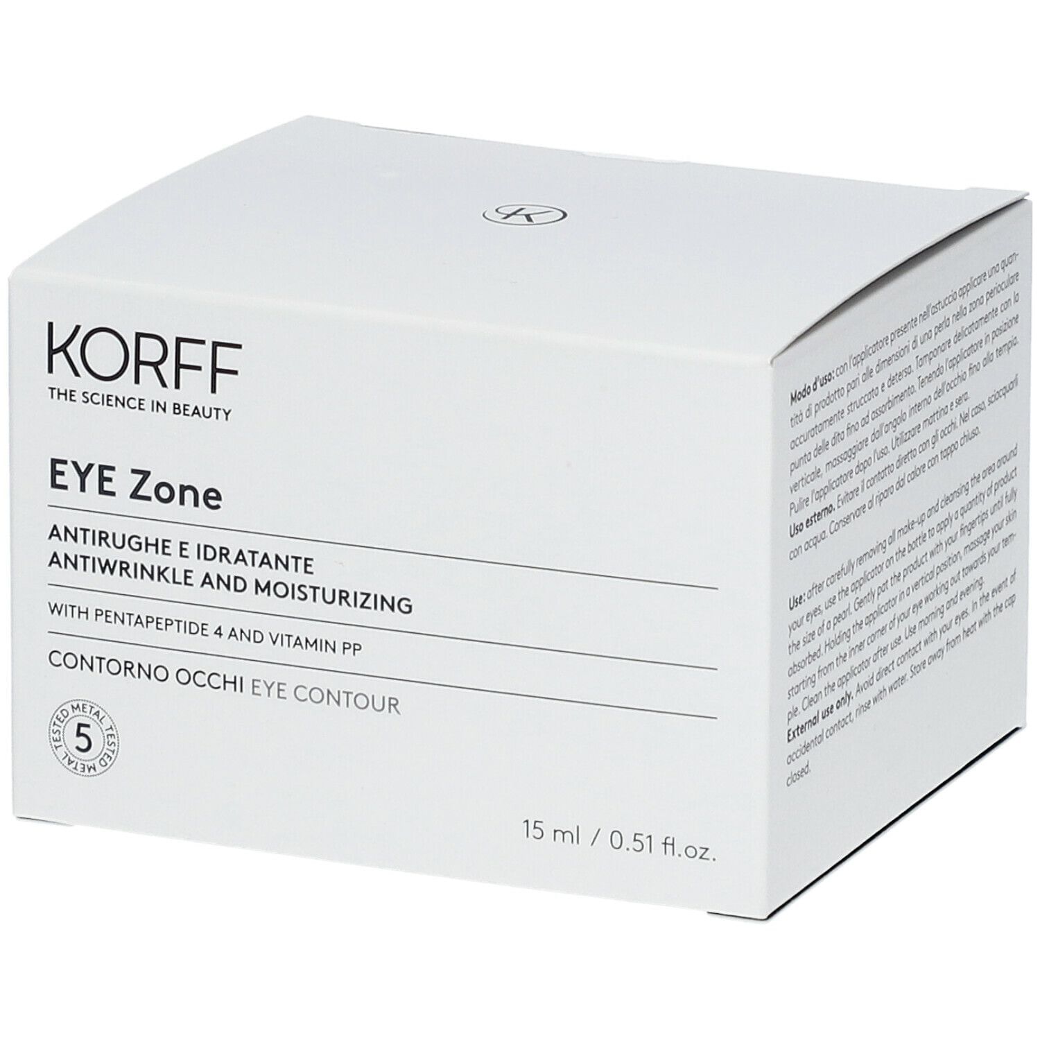 KORFF EYEZONE CONTORNO OCCHI ANTIRUGHE IDRATANTE 15 ML