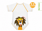 BODY 0-36M BIO COTTON 4SEASON BABY JUNGLE LEONE