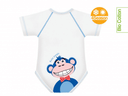 BODY 0-36M BIO COTTON 4SEASON BABY JUNGLE SCIMMIA