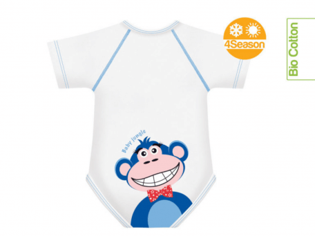 Body 0 36 M Bio Cotton 4 Season Baby Jungle Scimmia-image