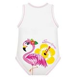 BODY 0-36M BIO COTTON SUMMER TROPICAL SUMMER FENICOTTERO