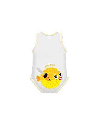 BODY 0-36M BIO COTTON SUMMER BABY PIRATES PESCE PALLA
