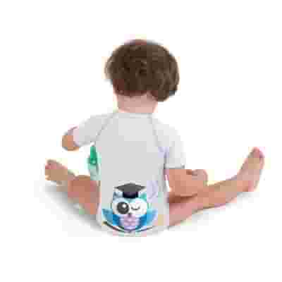 BODY 0-36M BIO COTTON 4SEASON OWL FRIENDS GUFO BLU 3 PEZZI
