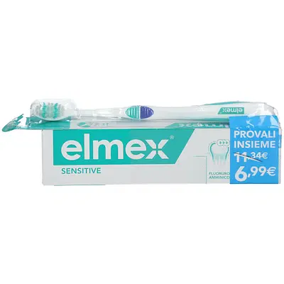 ELMEX DENTIFRICIO SENSITIVE 100 ML + SPAZZOLINO ELMEX SENSITIVE ELMEX DENTIFRICIO SENSITIVE 100 ML + SPAZZOLINO ELMEX SENSITIVE