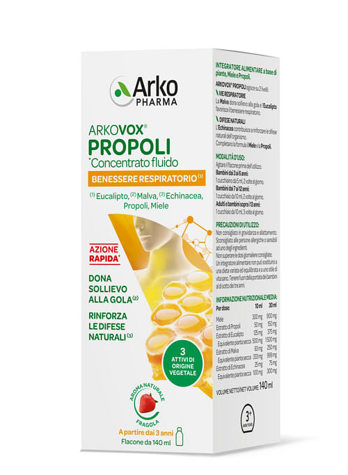 Arkovox Propoli Concentrato Fluido 140 Ml