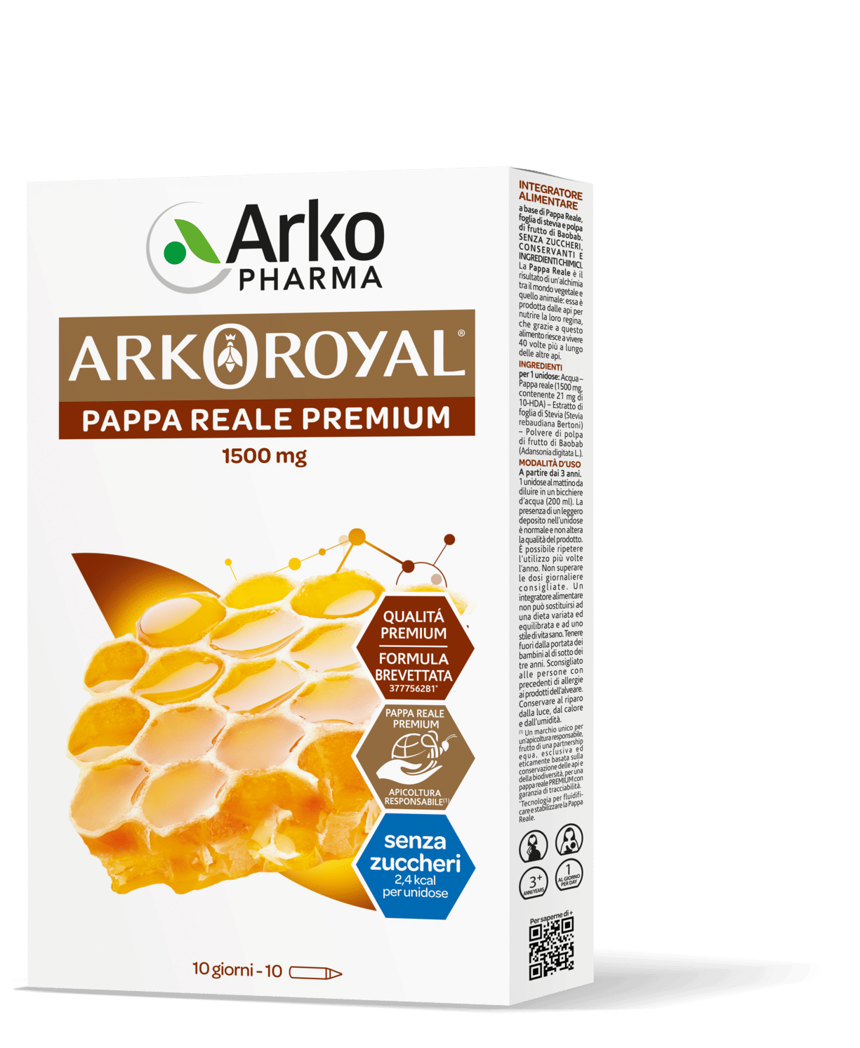 Arkopharma Arkoroyal - Integratore Di Pappa Reale Bio 1500Mg, 10 Flaconi-image