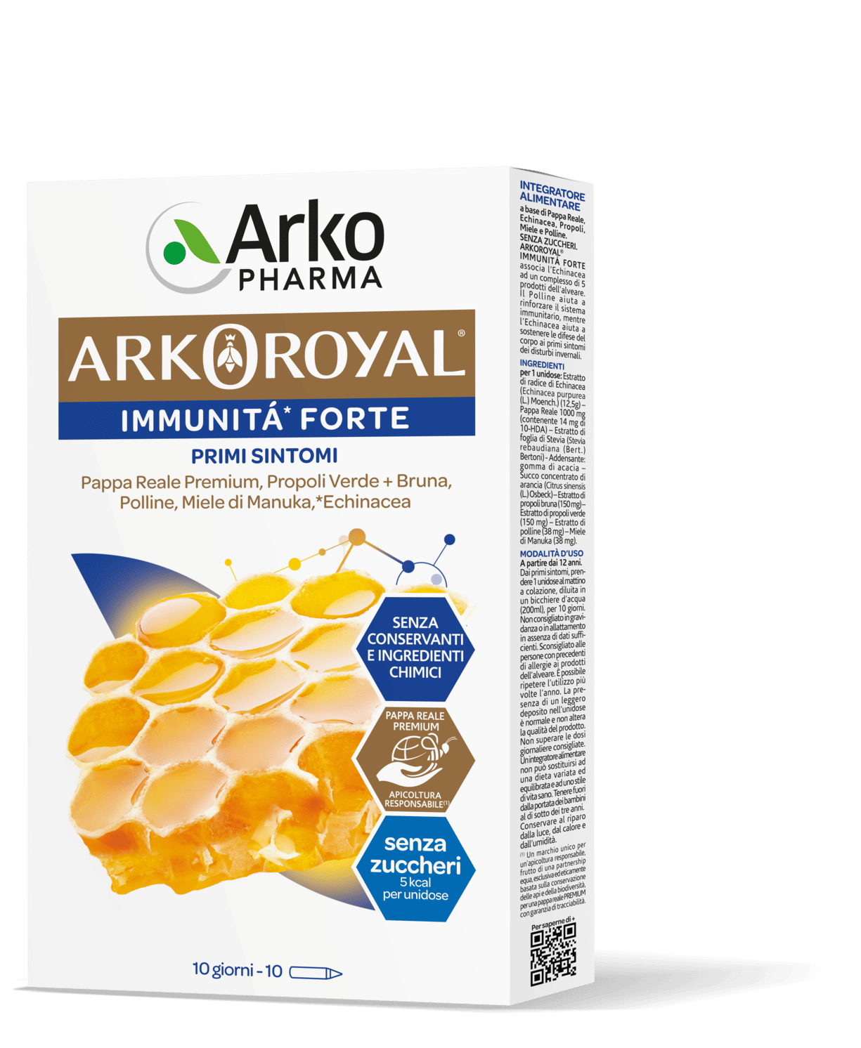 Arkopharma Arkoroyal - Pappa Reale Premium Immunità Forte, 10 Flaconcini-image