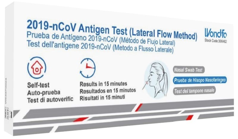 Test Antigenico Rapido Covid 19 Wondfo 2019 Ncov Autodiagnostico Determinazione Qualitativa Antigeni Sars Cov 2 In Tamponi Nasali Mediante Immunocroma
