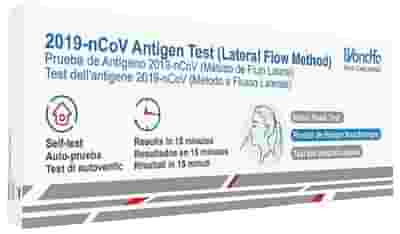 TEST ANTIGENICO RAPIDO COVID-19 WONDFO 2019-NCOV AUTODIAGNOSTICO DETERMINAZIONE QUALITATIVA ANTIGENI SARS-COV-2 IN TAMPONI NASALI MEDIANTE IMMUNOCROMATOGRAFIA BUFFER PRE INSERITO