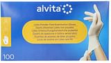 GUANTI DA ISPEZIONE ALVITA IN LATTICE SENZA TALCO L 100 PEZZI