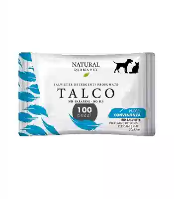 NATURAL DERMA PET SALVIETTINE DETERGENTI TALCO 100 PEZZI