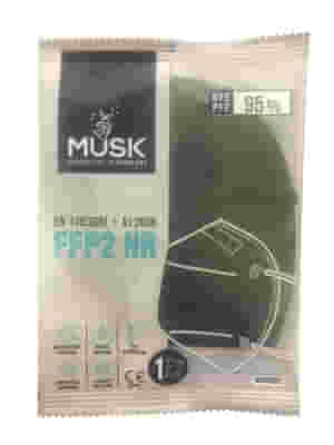 MUSK SEMIMASCHERA FILTRANTE FFP2 NERO 1 PEZZO