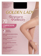 COLLANT GOLDEN LADY BENESSERE+BELLEZZA 70 DENARI COMPRESSIONE MEDIA 15-17 MMHG NERO XL