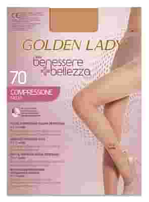 COLLANT GOLDEN LADY BENESSERE+BELLEZZA 70 DENARI COMPRESSIONE MEDIA 15-17 MMHG PLAYA L