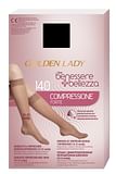 GAMBALETTO BENESSERE+BELLEZZA 140 DENARI COMPRESSIONE FORTE 18-22 MMHG NERO S/M
