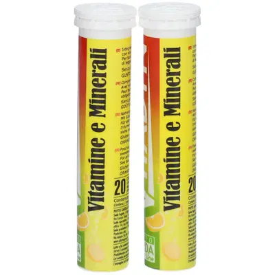 VITADYN VITAMINE/MINERALI 40 COMPRESSE EFFERVESCENTI IN 2 TUBI VITADYN VITAMINE/MINERALI 40 COMPRESSE EFFERVESCENTI IN 2 TUBI
