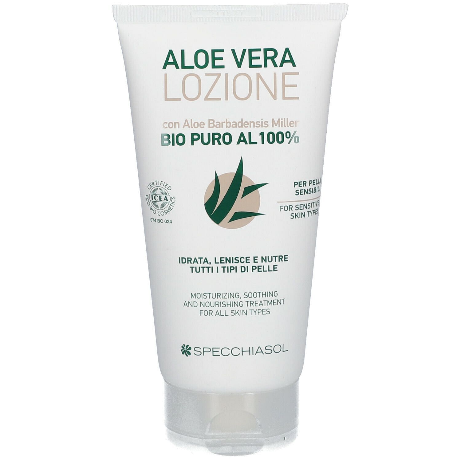 Aloe Vera Lozione Bio Puro 100% 150 Ml