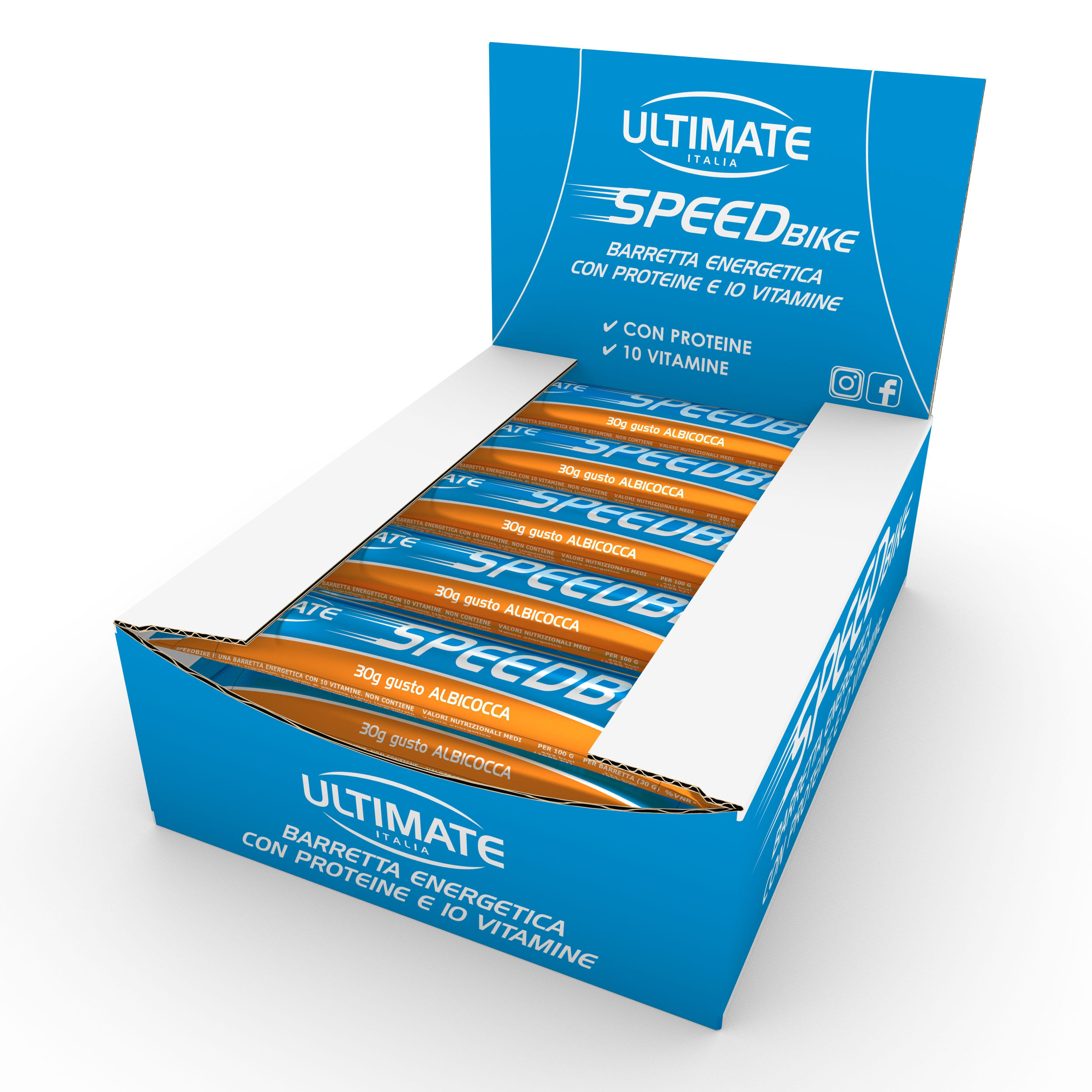 ULTIMATE SPEED BIKE BARRETTA ALBICOCCA 30 PEZZI DA 30 G