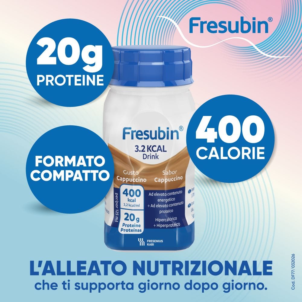 FRESUBIN 3,2 KCAL DRINK CAPPUCCINO 4X125 ML 