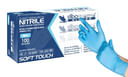 GUANTO DA ESPLORAZIONE MONOUSO IN NITRILE AZZURRO NON STERILE SENZA POLVERE PF AMBIDESTRO POLSINO ARROTOLATO MISURA SMALL 100 PEZZI