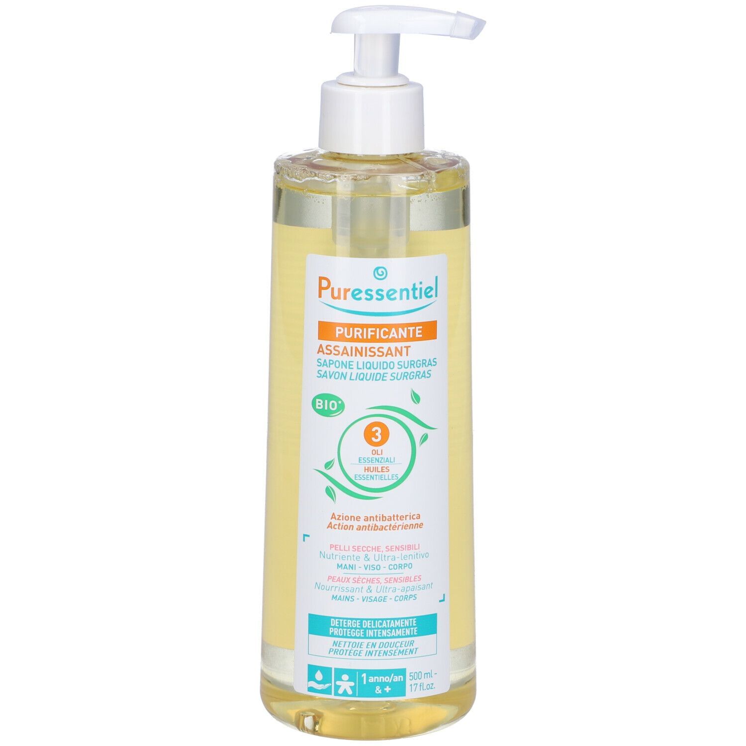 PURESSENTIEL SAPONE SURGRAS 500 ML