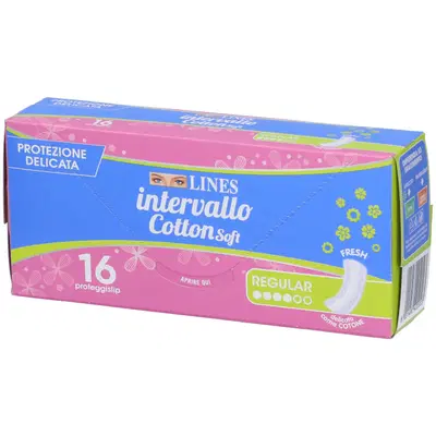 PROTEGGISLIP LINES INTERVALLO COTTON SOFT FRESH DISTESI 16 PEZZI PROTEGGISLIP LINES INTERVALLO COTTON SOFT FRESH DISTESI 16 PEZZI