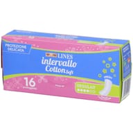 PROTEGGISLIP LINES INTERVALLO COTTON SOFT FRESH DISTESI 16 PEZZI