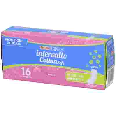 PROTEGGISLIP LINES INTERVALLO COTTON SOFT FRESH DISTESI 16 PEZZI