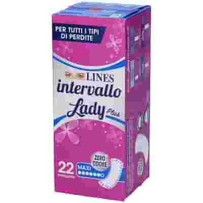 PROTEGGISLIP LINES INTERVALLO LADY PLUS MAXI 22 PEZZI