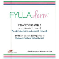 MEDICAZIONE NON ADERENTE FYLLADERM A BASE DI ACIDO IALURONICO 10 X 10 CM 10 BUSTE