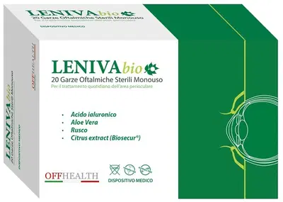LENIVA BIOSECUR GARZE OFTALMICHE 20 PEZZI LENIVA BIOSECUR GARZE OFTALMICHE 20 PEZZI