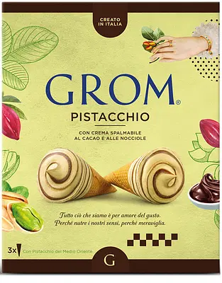 GROM CONO PISTACCHIO 3 PEZZI GROM CONO PISTACCHIO 3 PEZZI