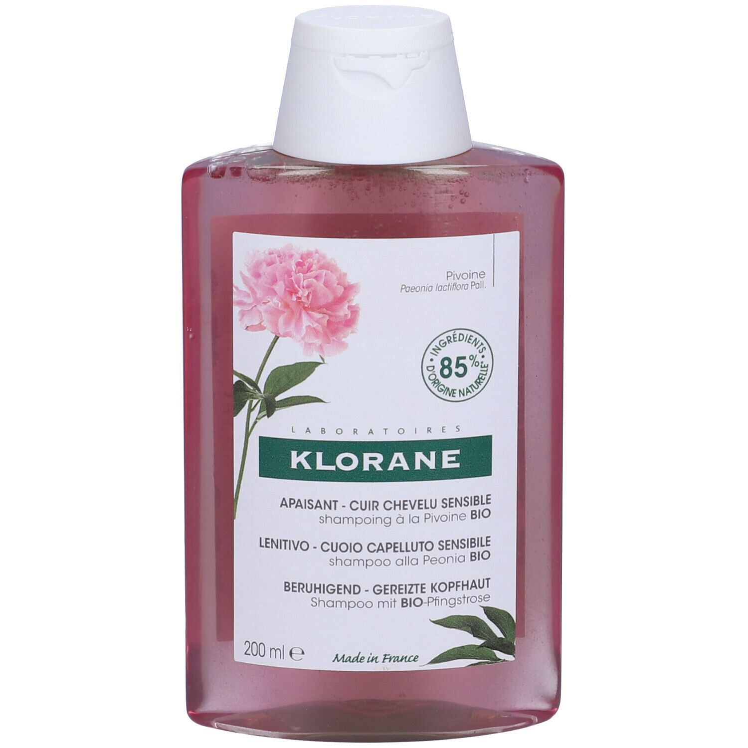 Klorane Shampoo Peonia Bio 200 Ml