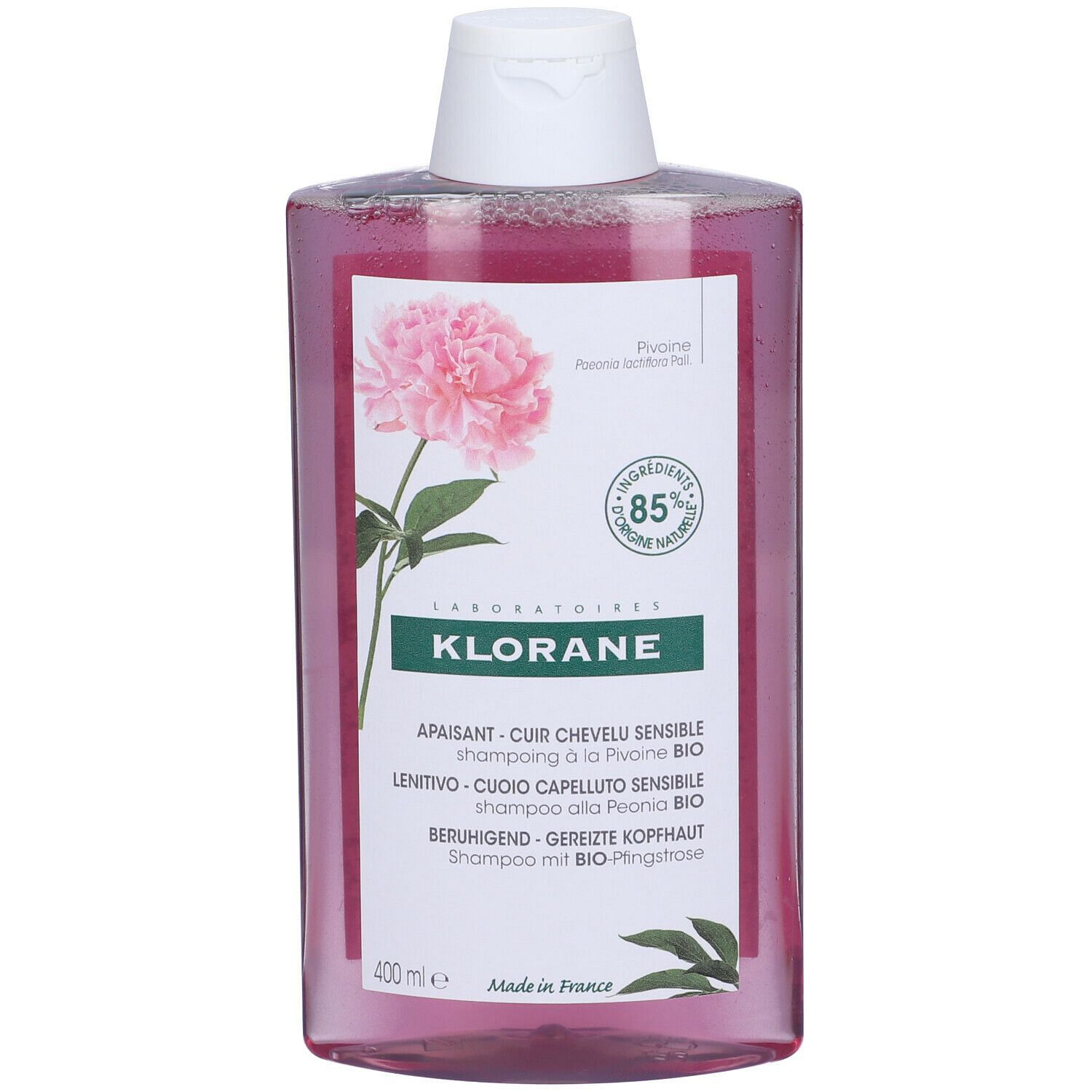 Klorane Shampoo Peonia Bio 400 Ml