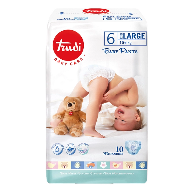 Trudi Baby Care Pants Extralarge 15 Kg+ 10 Pezzi