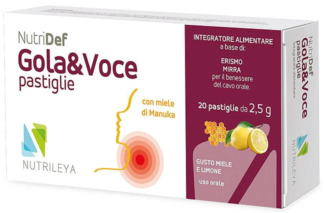 GOLA & VOCE SUGAR FREE MIELE LIMONE EUCALIPTOLO 20 PASTIGLIE