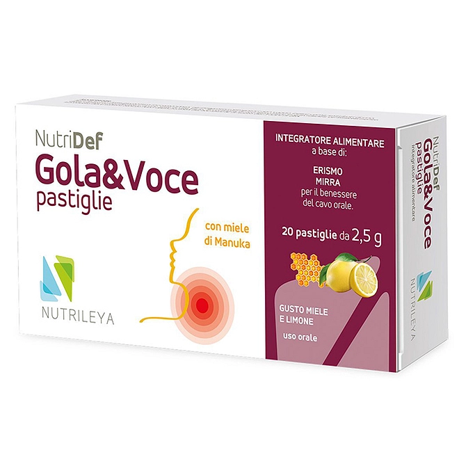 Gola & Voce Sugar Free Miele Limone Eucaliptolo 20 Pastiglie