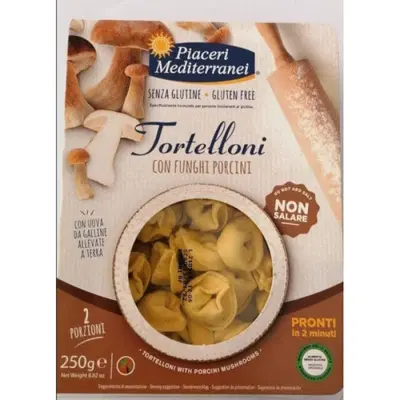 PIACERI MEDITERRANEI TORTELLONI AI FUNGHI 250 G PIACERI MEDITERRANEI TORTELLONI AI FUNGHI 250 G